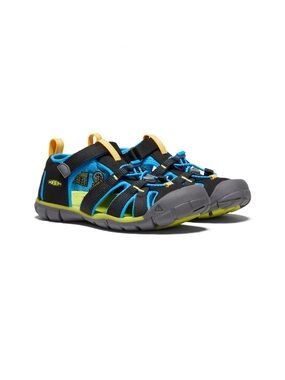 Keen Big Kids' Seacamp II CNX Size 4 Black Blue Green